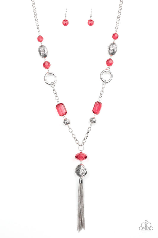 Paparazzi Necklaces - Ever Enchanting - Red