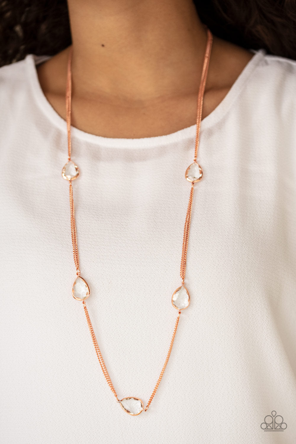 Paparazzi Necklaces - Teardrop Timelessness - Copper