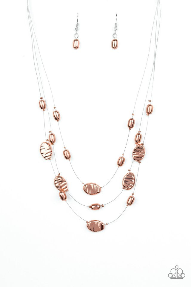 Paparazzi Necklaces - Top Zen - Copper