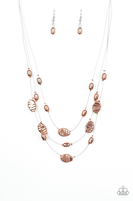 Paparazzi Necklaces - Top Zen - Copper