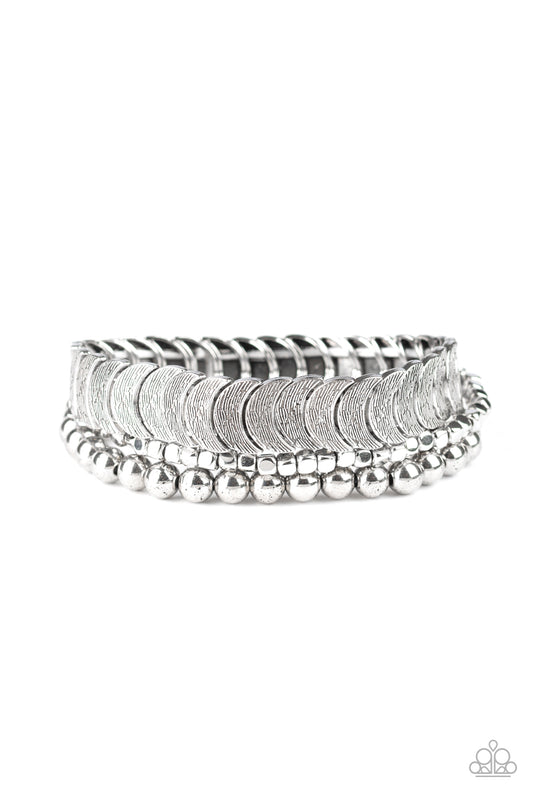 Paparazzi Bracelets - Layer It On Me - Silver