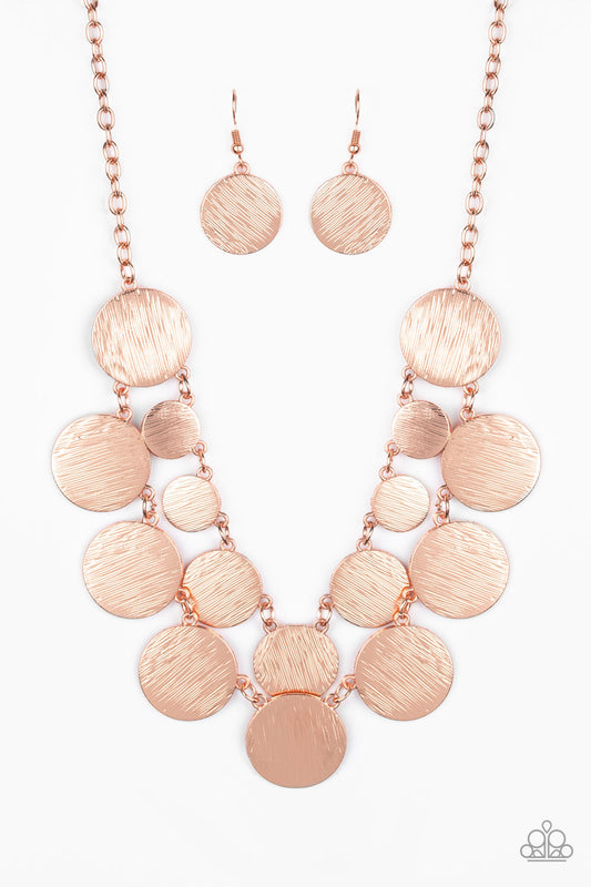 Paparazzi Necklaces - Stop and Reflect - Copper