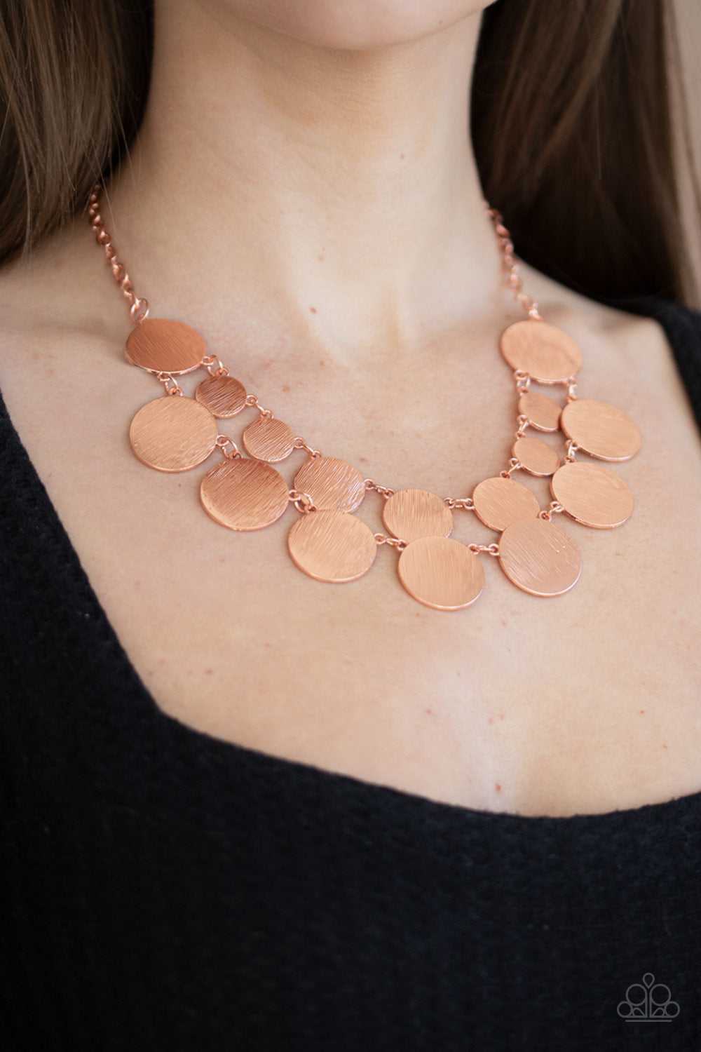 Paparazzi Necklaces - Stop and Reflect - Copper