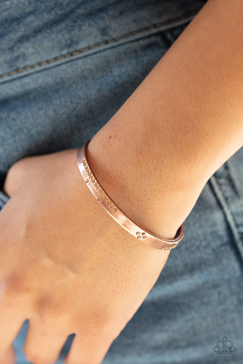 Paparazzi Bracelets - Dainty Dazzle - Copper