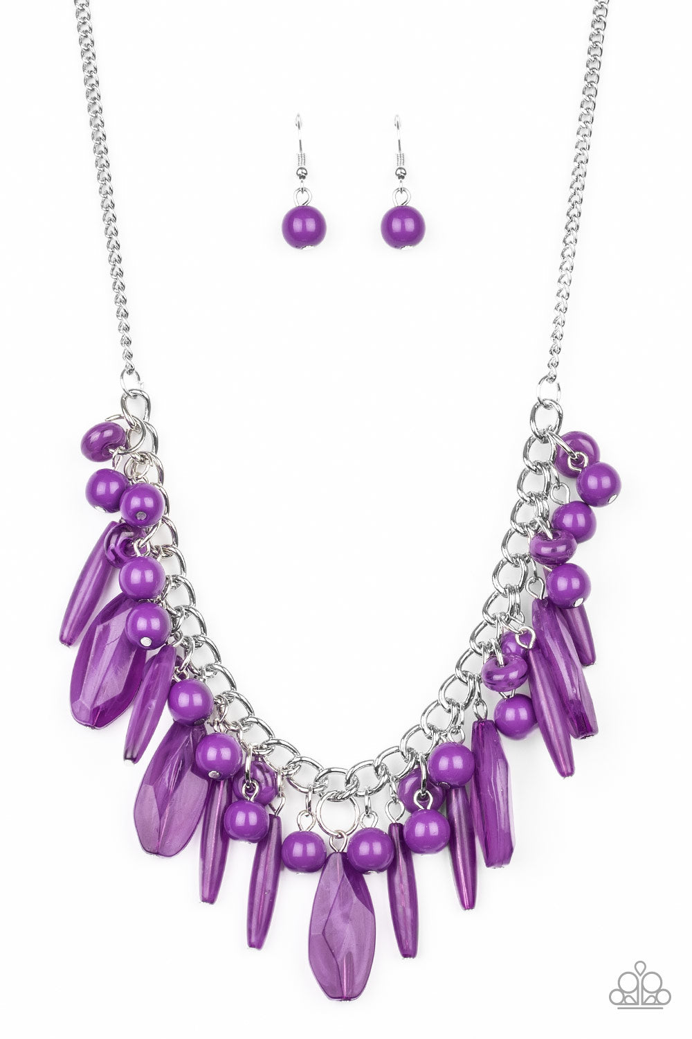 Paparazzi Necklaces - Miami Martinis - Purple