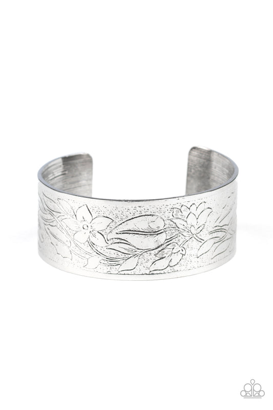 Paparazzi Bracelets - Cuff - Garden Variety - Silver