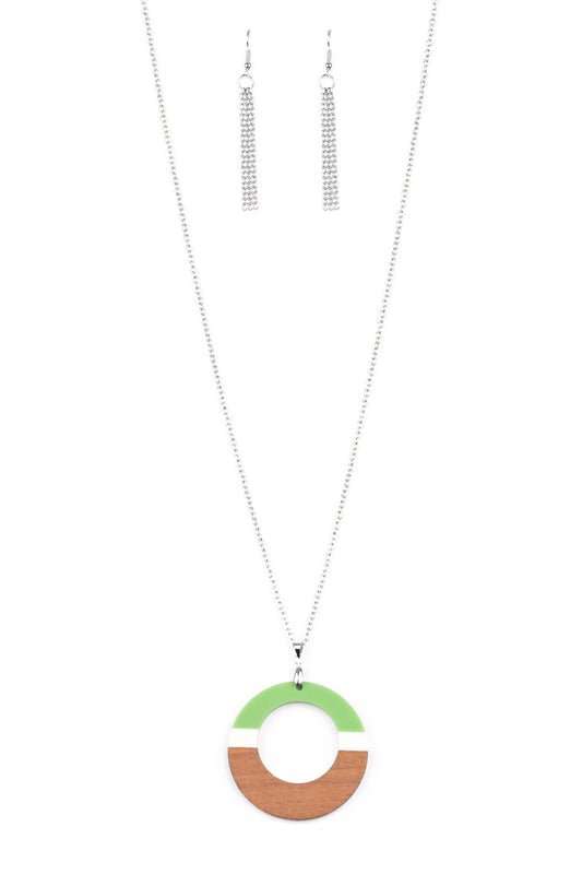 Paparazzi Necklaces - Sail Into The Sunset - Green