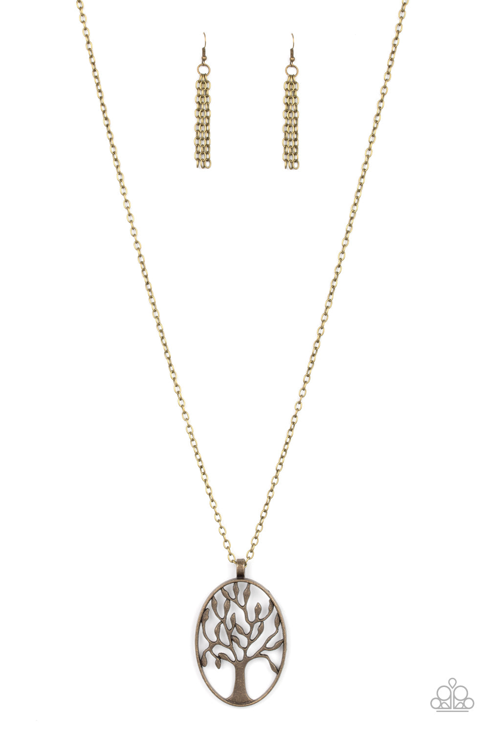 Paparazzi Necklaces - Well - Rooted - Brass
