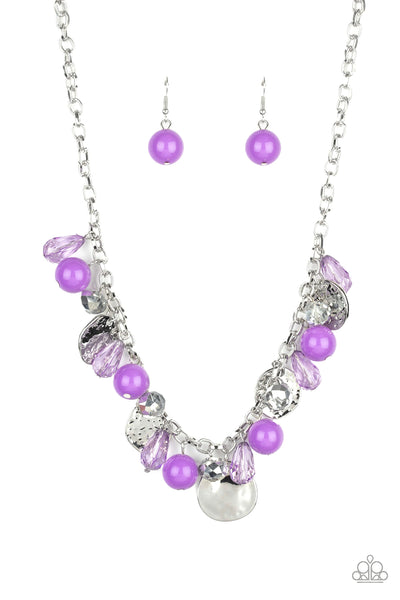 Paparazzi Necklaces - Prismatic Sheen- Purple