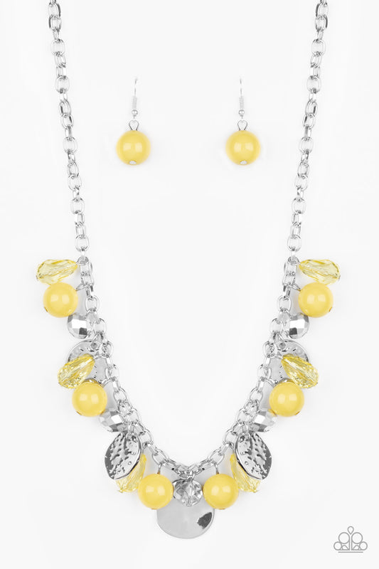 Paparazzi Necklaces - Prismatic Sheen - Yellow