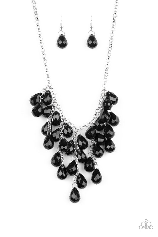 Paparazzi Necklaces - Serenely Scattered - Black