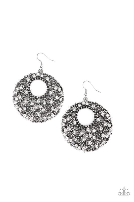 Paparazzi Earrings - Starry Showcase - White