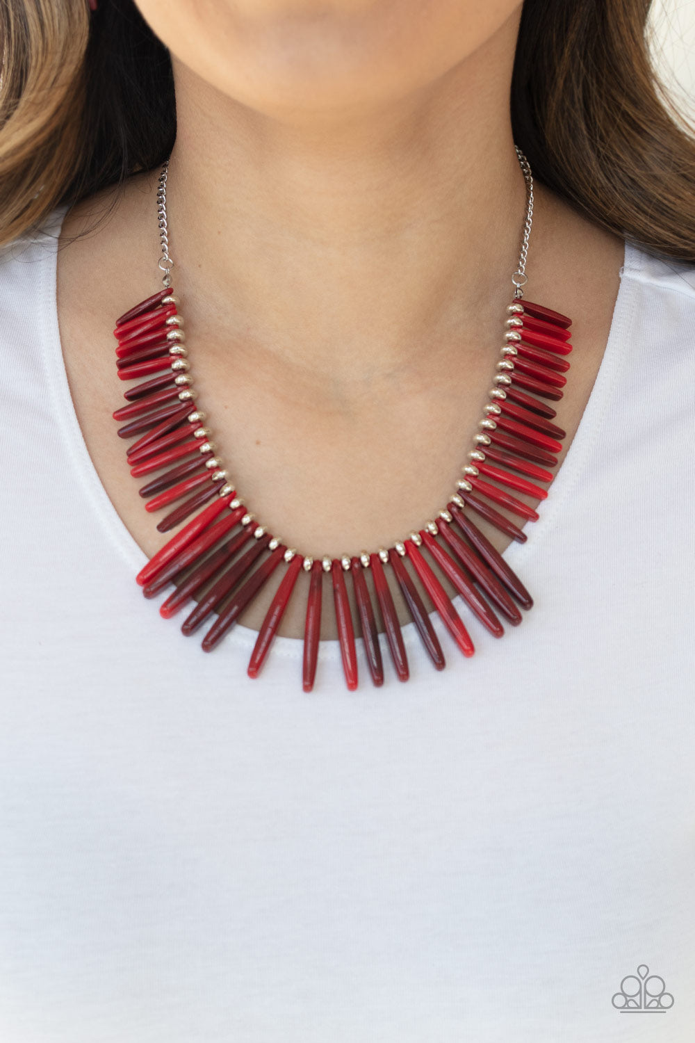 Paparazzi Necklaces - Out Of My Element - Red
