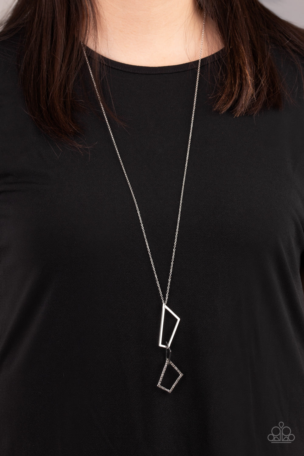 Paparazzi Necklaces - Shapely Silhouettes - Silver