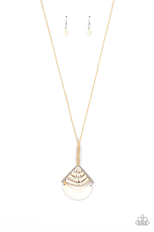 Paparazzi Necklaces - Beach Beam - White