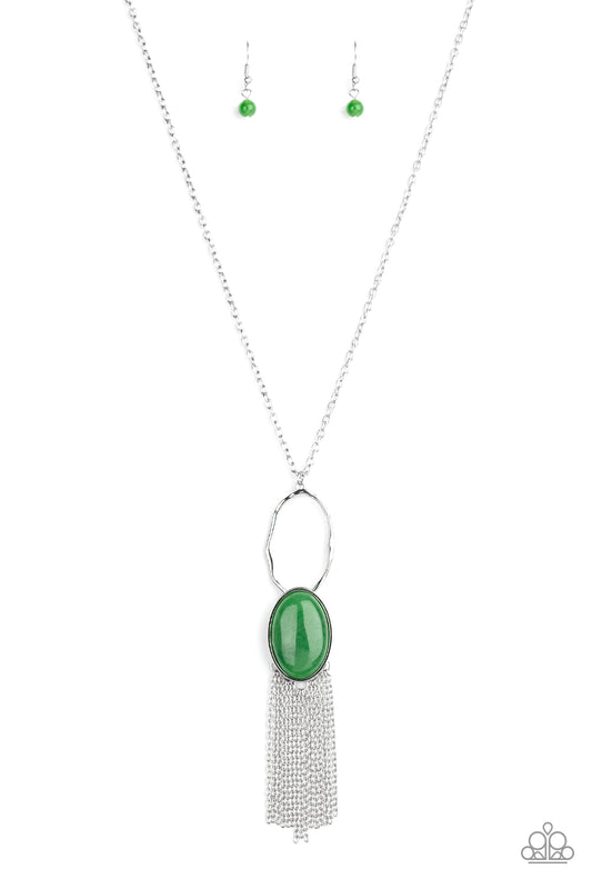 Paparazzi Necklaces - Dewy Desert - Green