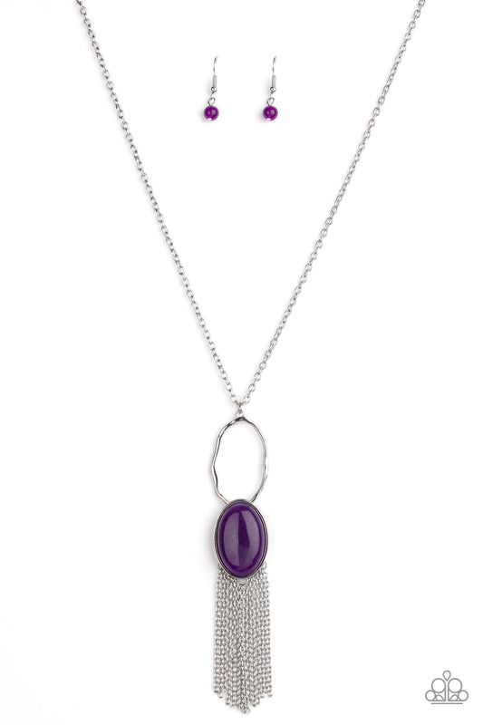 Paparazzi Necklaces - Dewy Desert - Purple