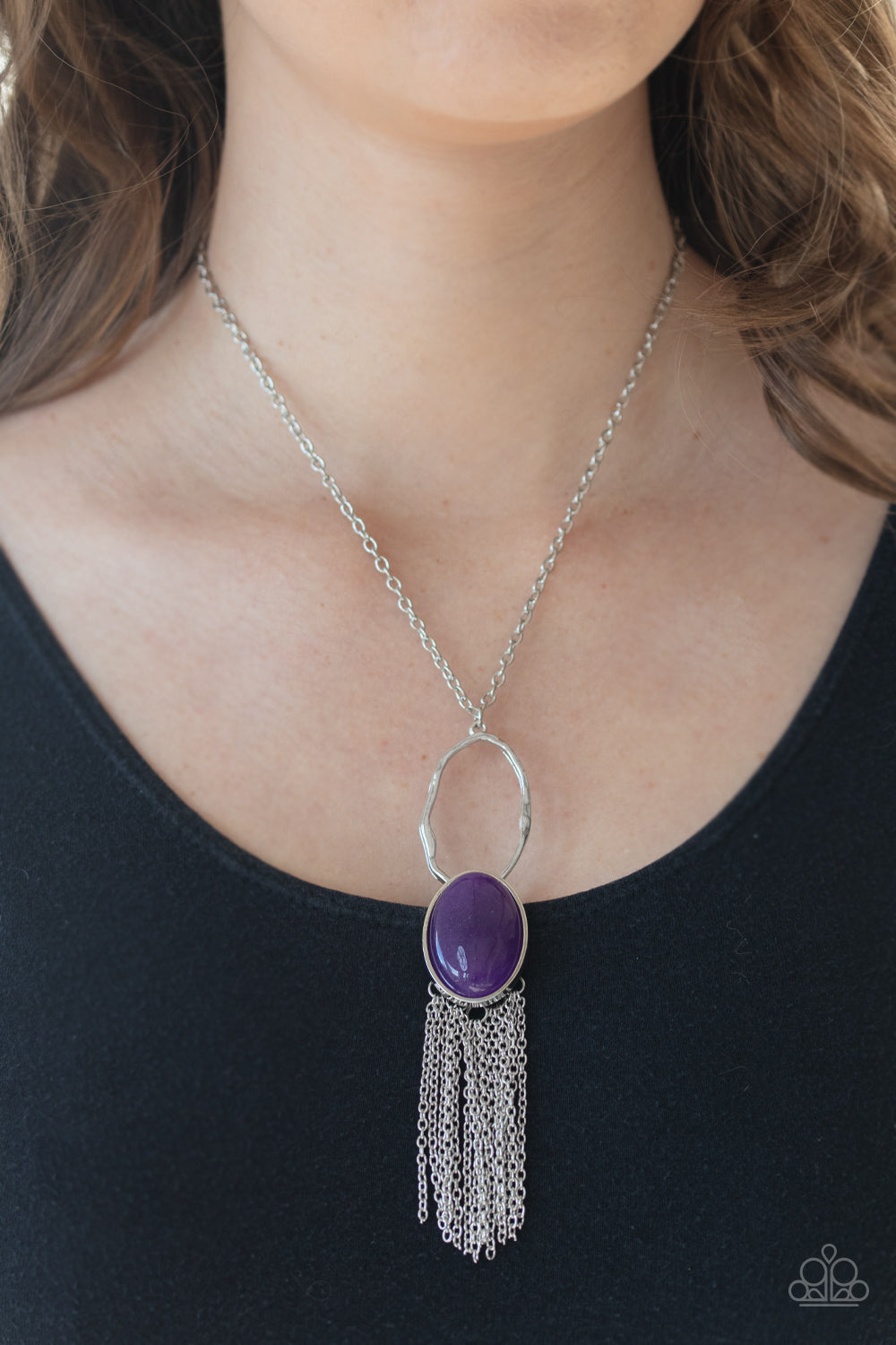 Paparazzi Necklaces - Dewy Desert - Purple