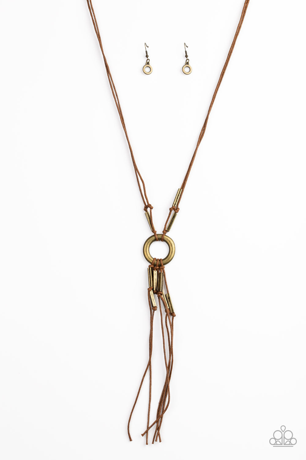 Paparazzi Necklaces - Tasseled Trinket - Brass
