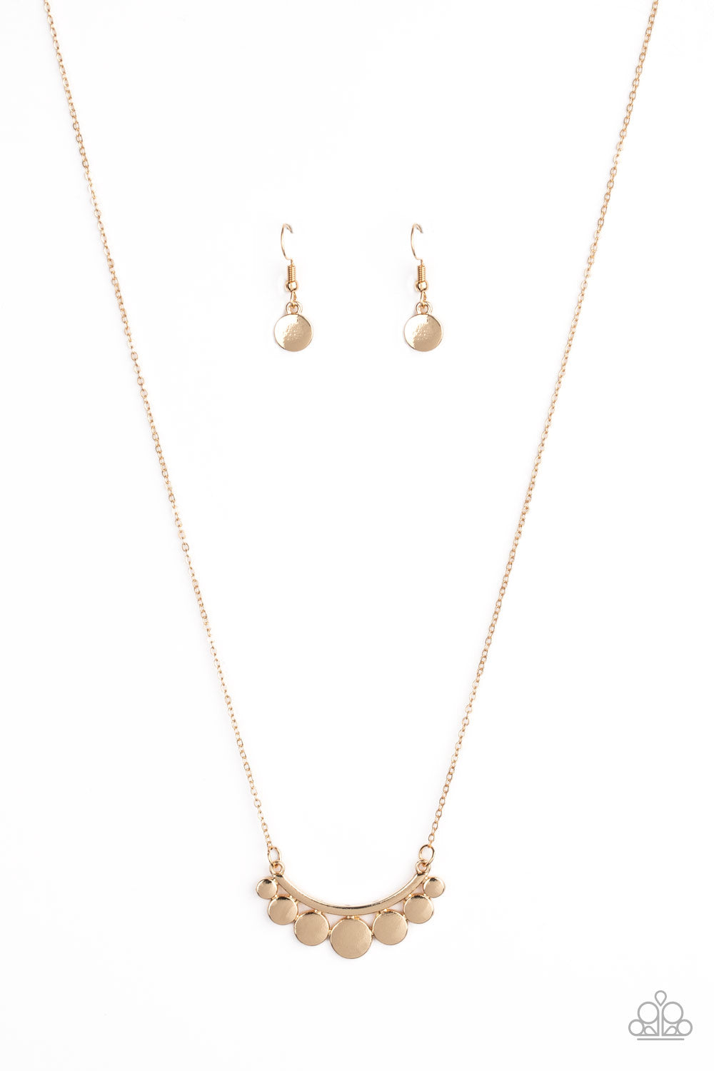 Paparazzi Necklaces - Melodic Metallics - Gold