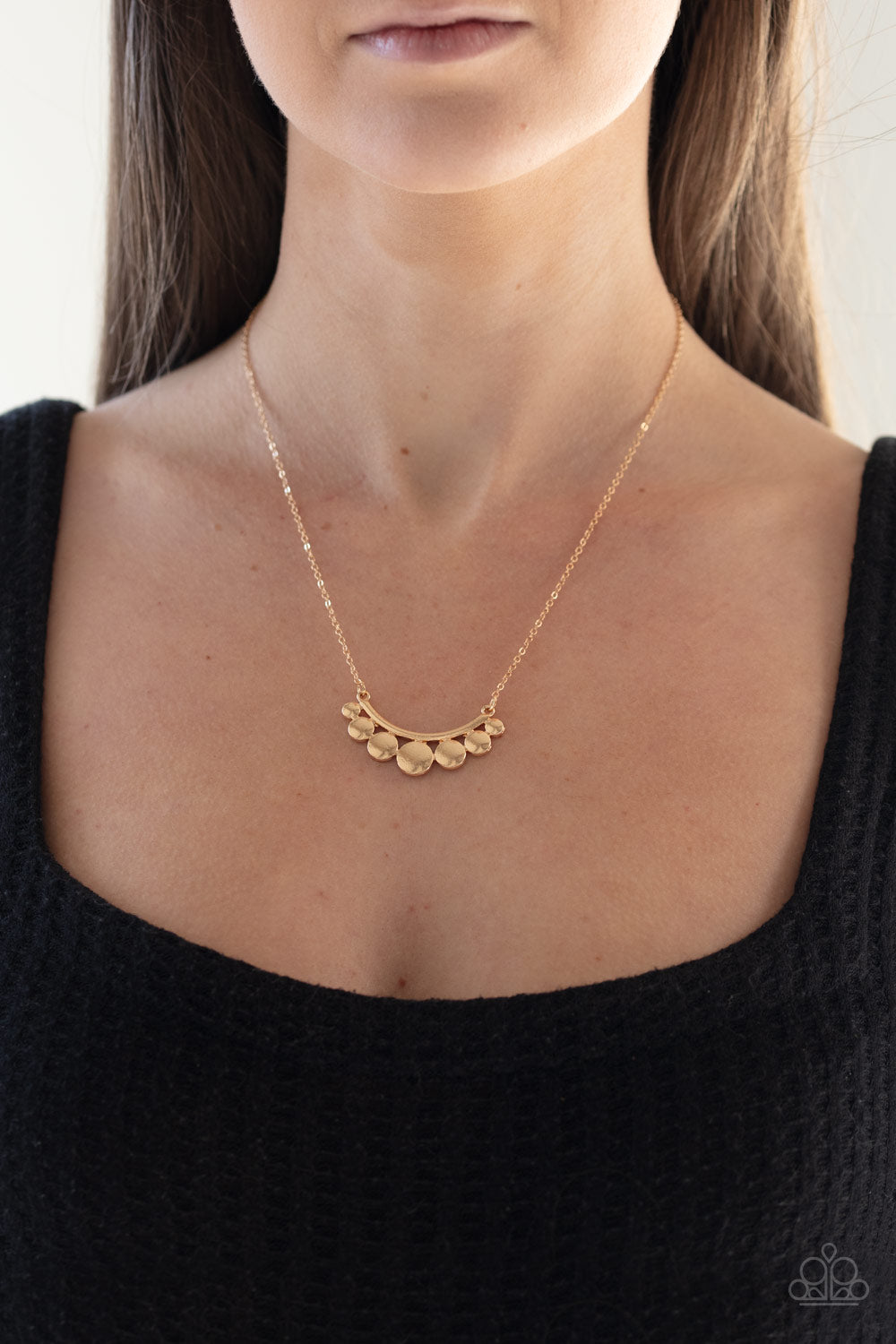 Paparazzi Necklaces - Melodic Metallics - Gold