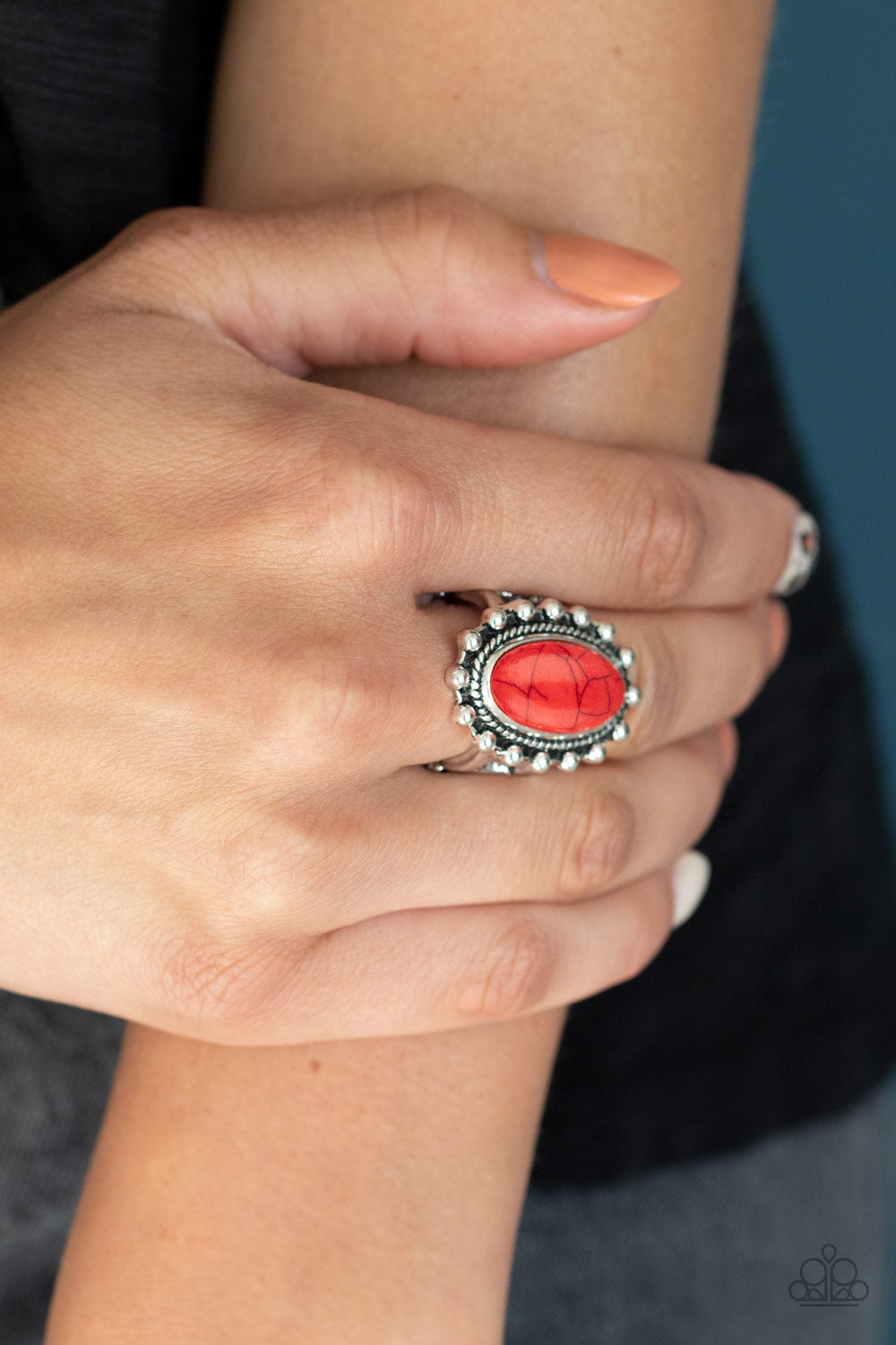 Paparazzi Rings - Mineral Movement - Red