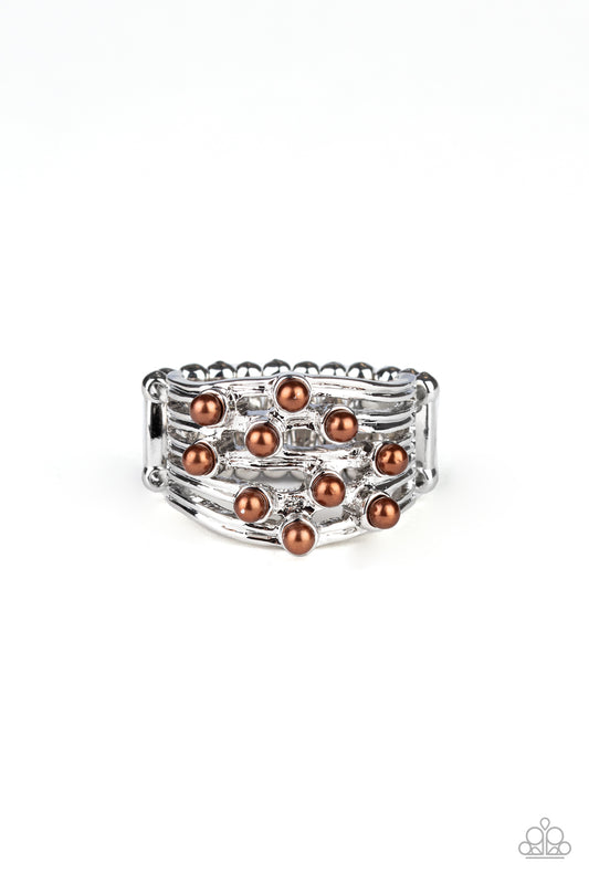 Paparazzi Rings - Bubbles and Baubles - Brown