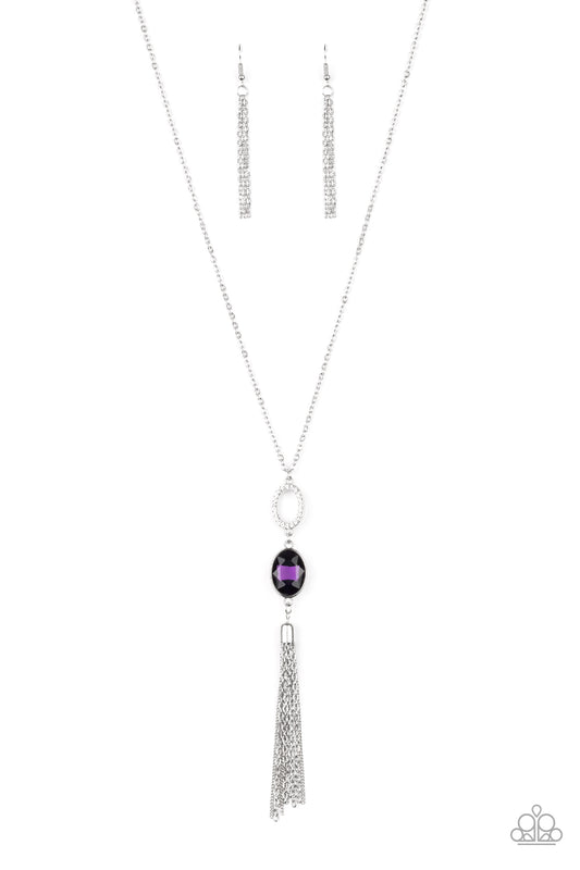 Paparazzi Necklaces - Unstoppable Glamour - Purple