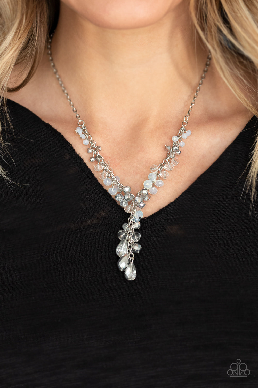 Paparazzi Necklaces - Iridescent Illumination - Silver