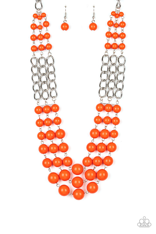 Paparazzi Necklaces - A La Vogue - Orange