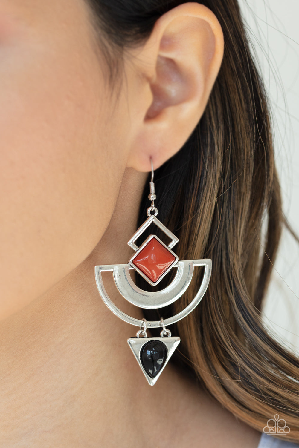 Paparazzi Earrings - Geo Gypsy - Multi