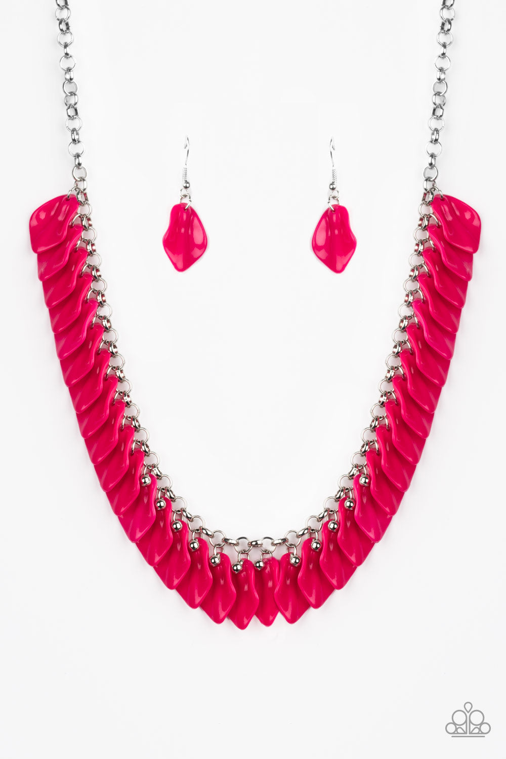 Paparazzi Necklaces - Super Bloom - Pink
