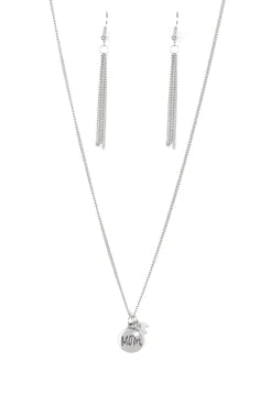 Paparazzi Necklaces - Mom Mode - White