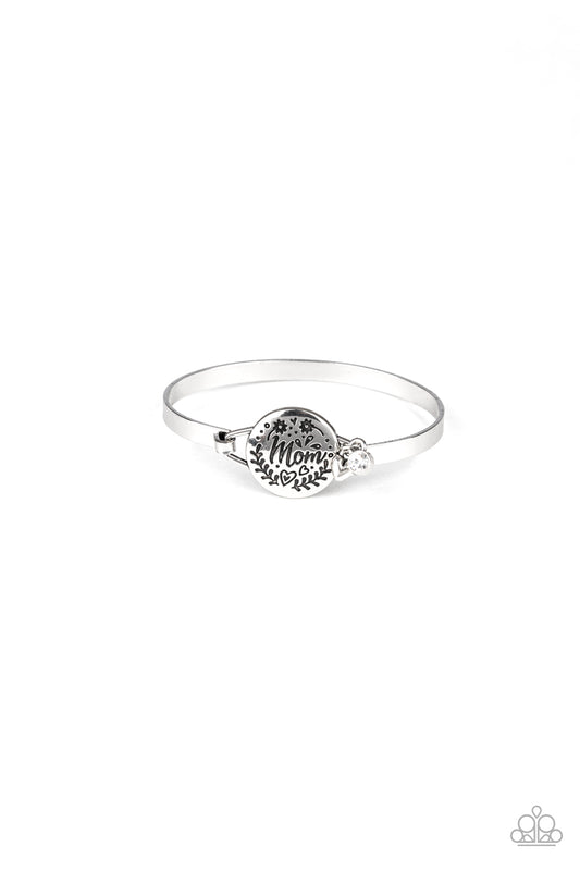 Paparazzi Bracelets - The Mom Life - Silver
