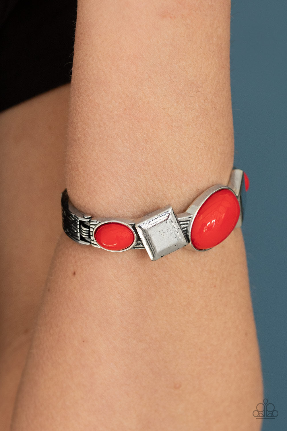 Paparazzi Bracelets - Abstract Appeal - Red