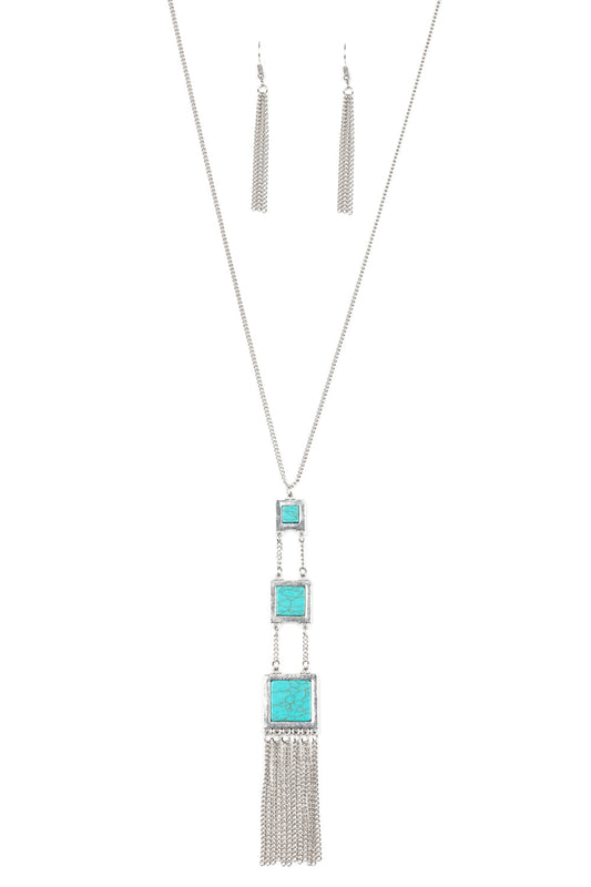 Paparazzi Necklaces - This Land Is Your Land - Blue