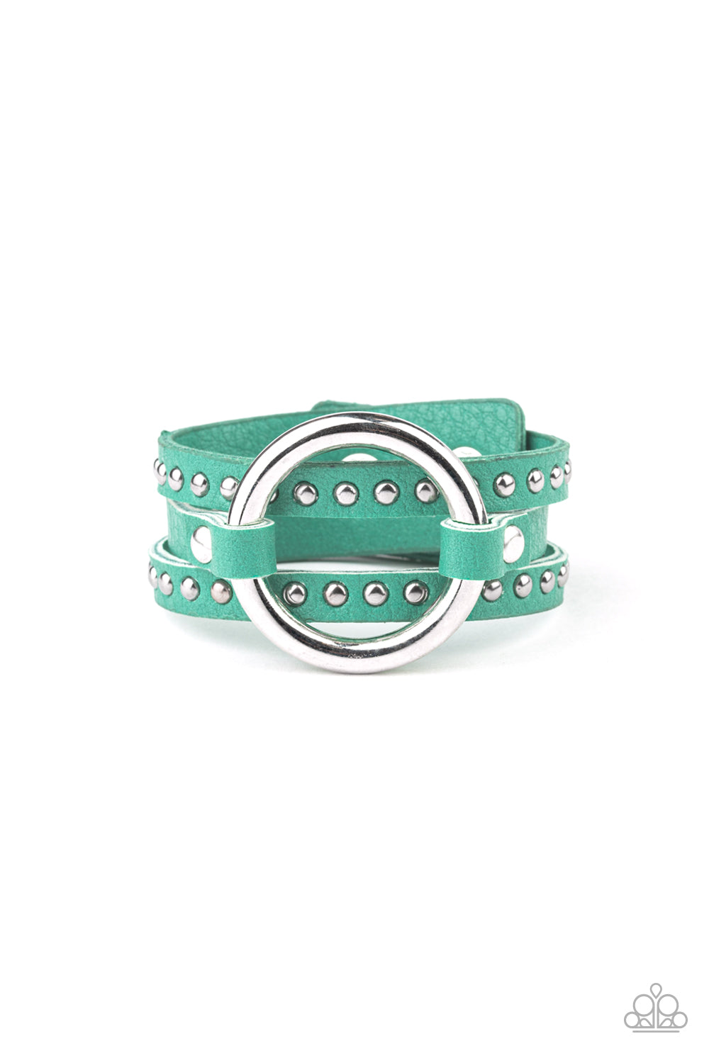 Paparazzi Urban Collection - Studded Statement Maker - Green