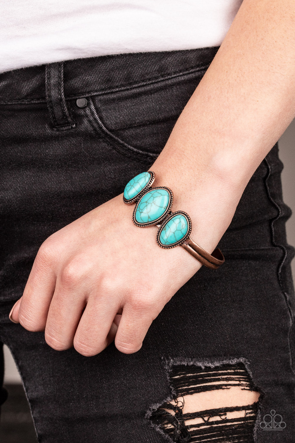 Paparazzi Bracelets - Stone Shrine - Copper