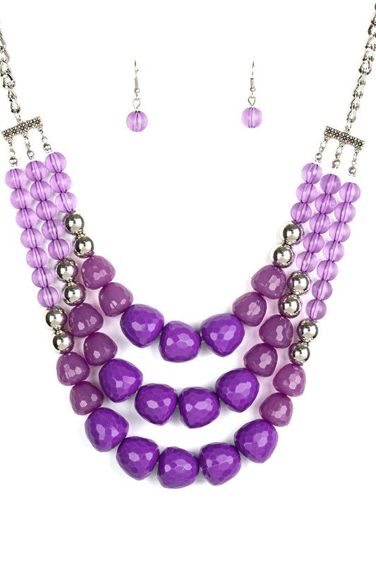 Paparazzi Necklaces - Forbidden Fruit - Purple