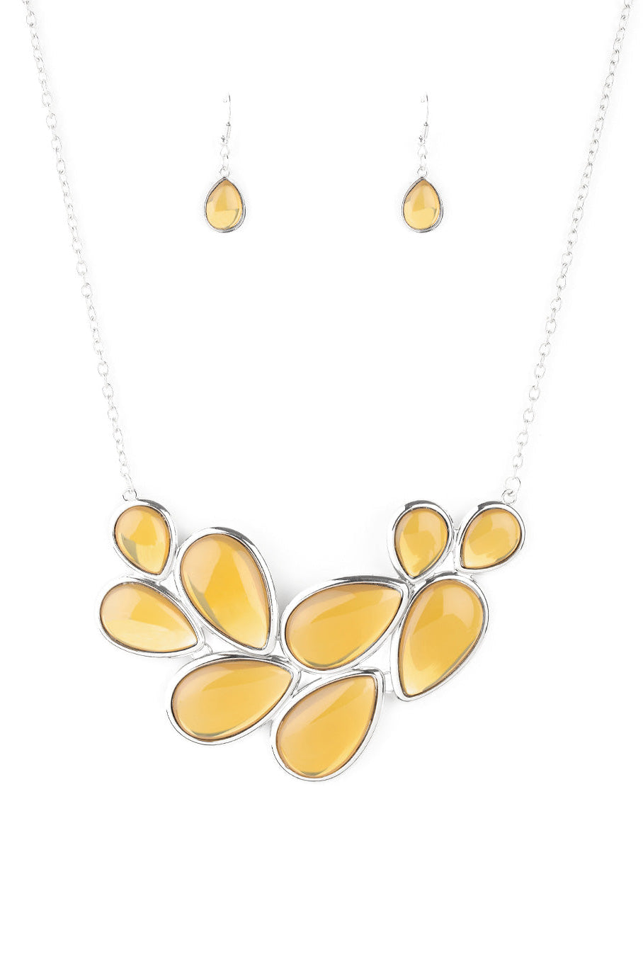 Paparazzi Necklaces - Iridescently Irresistible - Yellow