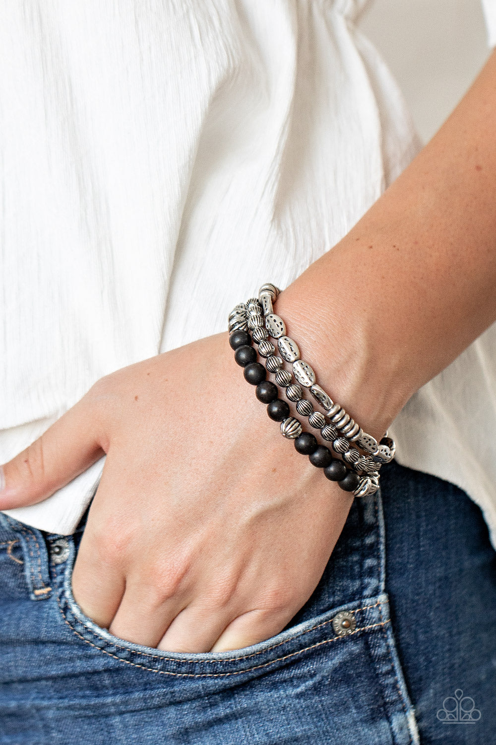 Paparazzi Bracelets - Trail Mix Mecca - Black