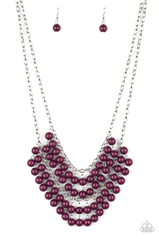 Paparazzi Necklaces - Bubbly Boardwalk - Purple