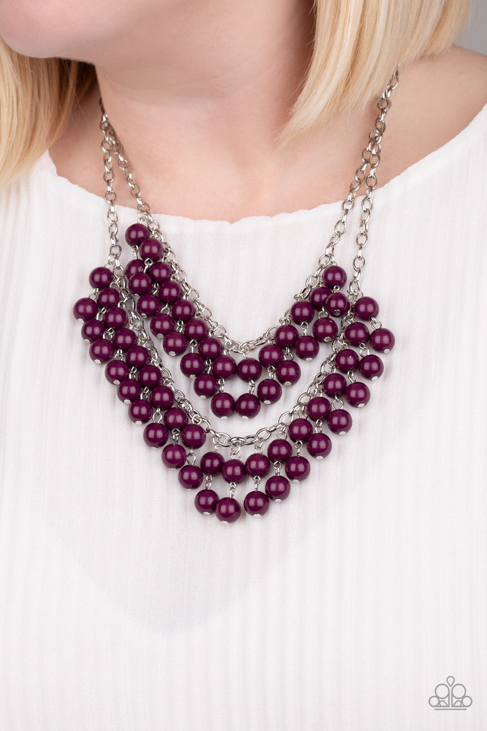 Paparazzi Necklaces - Bubbly Boardwalk - Purple