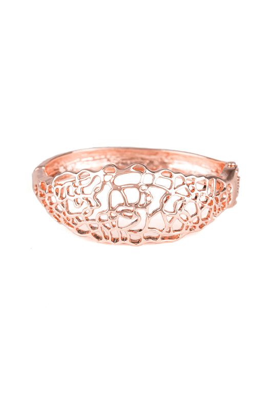 Paparazzi Bracelets - Airy Asymmetry - Rose Gold