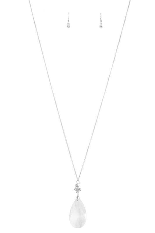Paparazzi Necklaces - Up in the HEIR - White