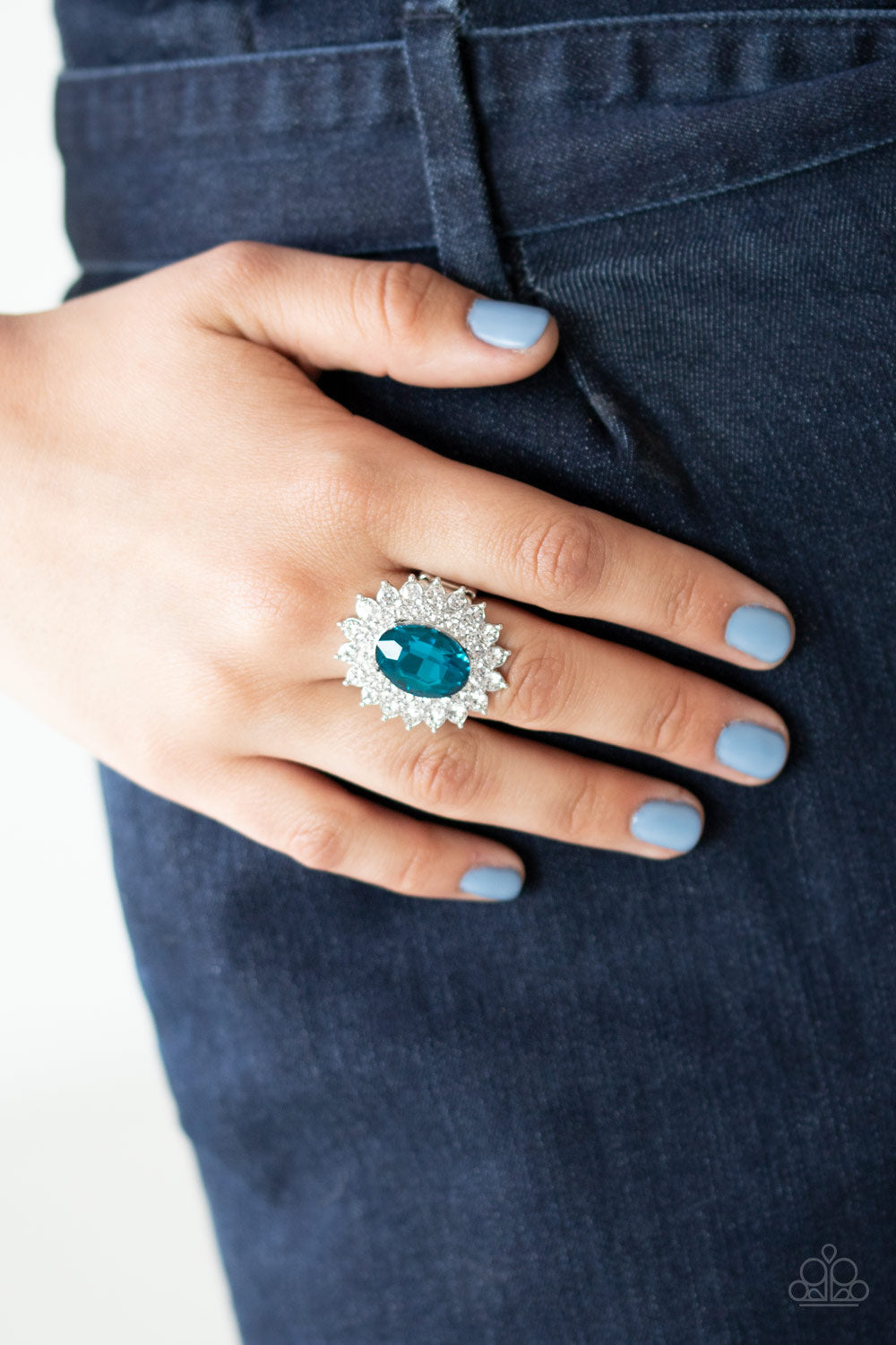 Paparazzi Rings - Secret Garden Glow - Blue