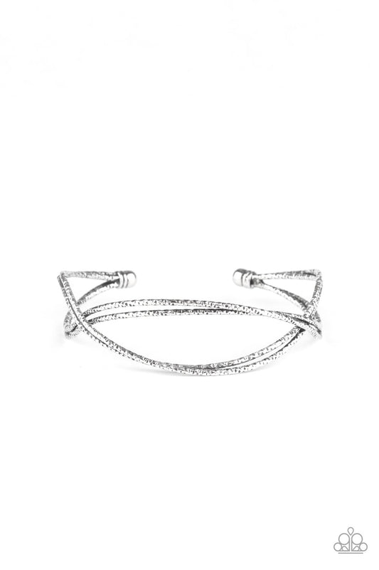 Paparazzi Bracelets - Bending Over Backwards - Silver