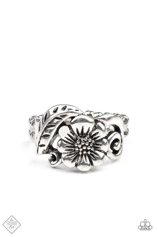 Paparazzi Rings - Oceanside Orchard - Silver - Fashion Fix - May 2021 - Simply Santa Fe