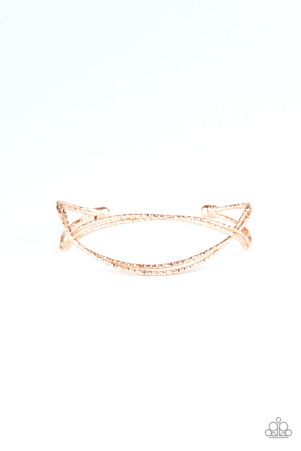 Paparazzi Bracelets - Bending Over Backwards - Rose Gold