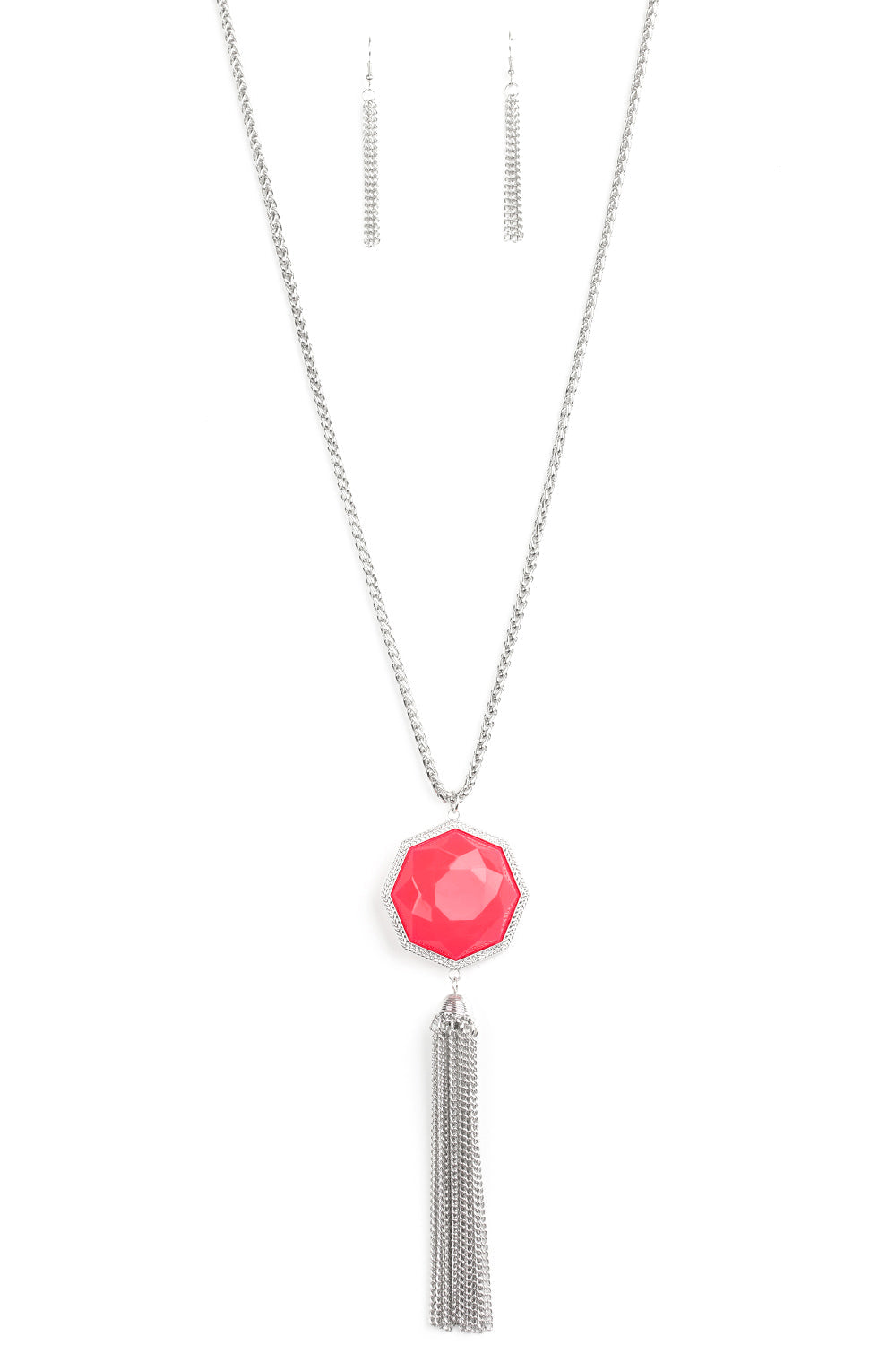 Paparazzi Necklaces - Prismatically Polygon - Pink